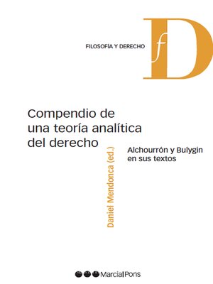 cover image of Compendio de una teoría analítica del Derecho